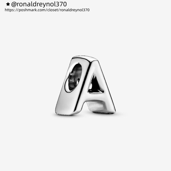 Pandora Letter A Alphabet Charm - Picture 1 of 6